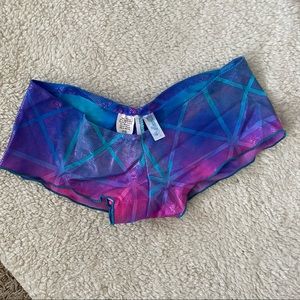 IHeartRaves Metallic Ombré Booty Shorts